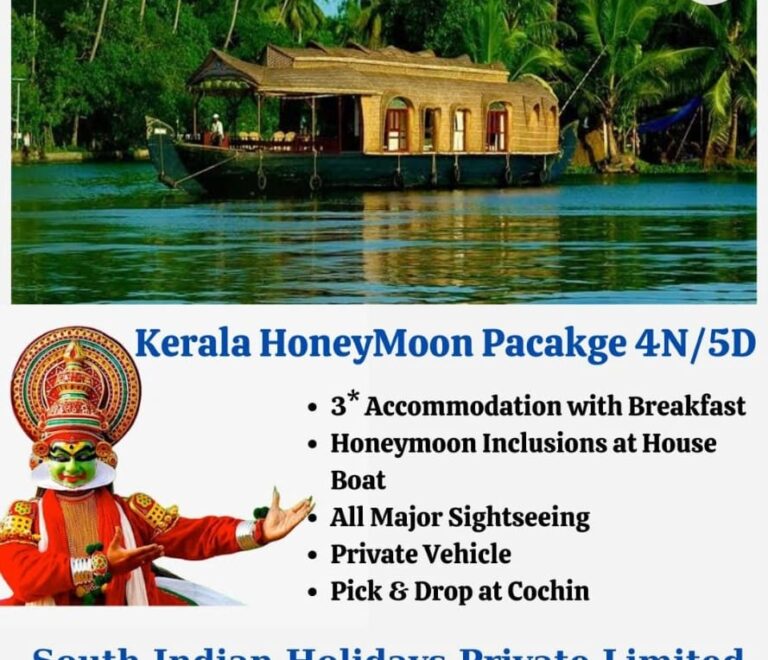 4N/5D Kerala Honeymoon Packages