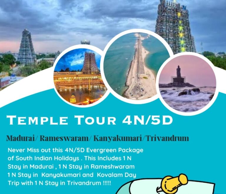 4N/5D South Indian Temple Tour Packages
